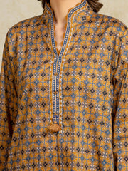 edenrobe Allure Unstitched Printed Khaddar 3Pc Suit EWU5A3-35972