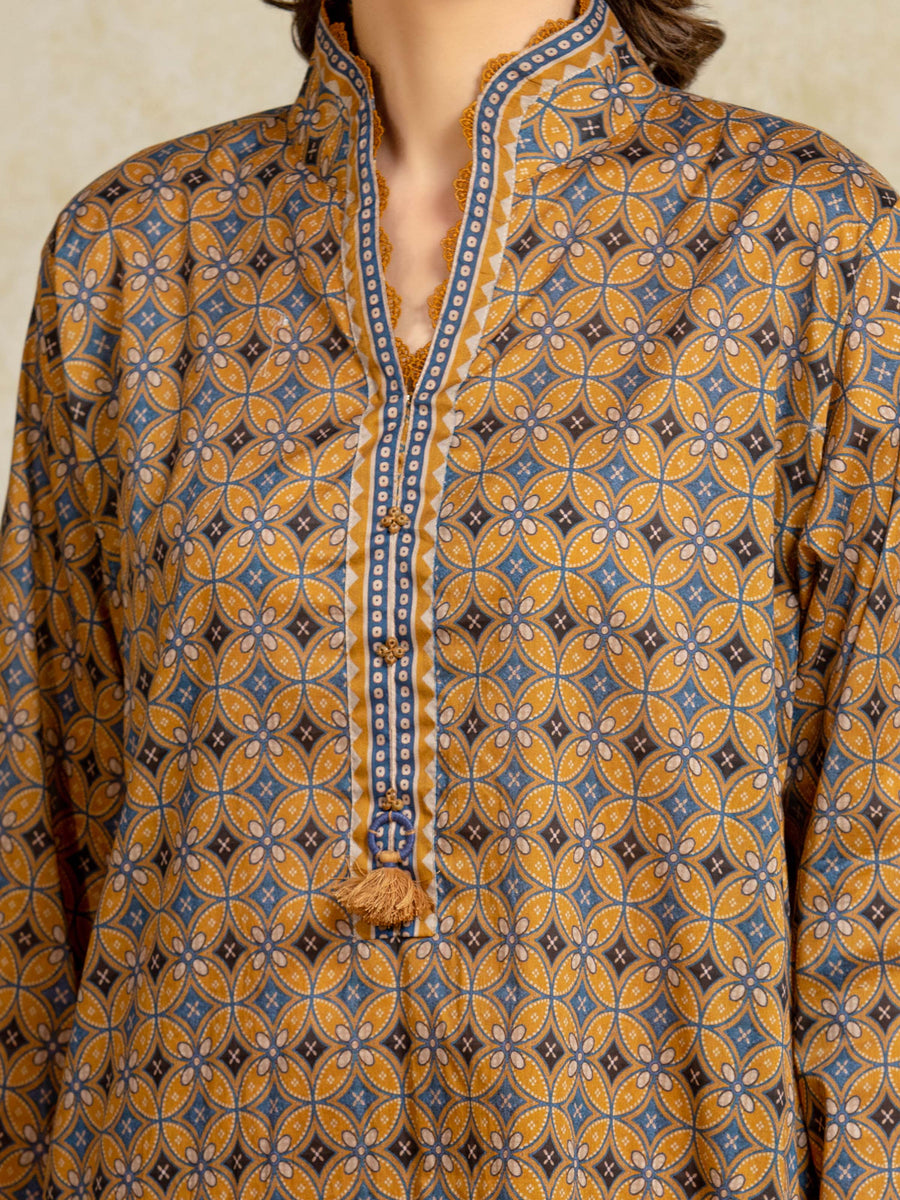 edenrobe Allure Unstitched Printed Khaddar 3Pc Suit EWU5A3-35972