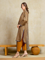 edenrobe Allure Unstitched Printed Khaddar 3Pc Suit EWU5A3-35972