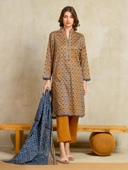 edenrobe Allure Unstitched Printed Khaddar 3Pc Suit EWU5A3-35972