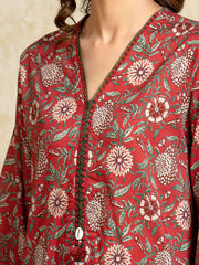 edenrobe Allure Unstitched Printed Khaddar 3Pc Suit EWU5A3-35973