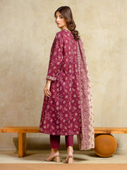 edenrobe Allure Unstitched Printed Khaddar 3Pc Suit EWU5A3-35974
