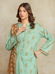 edenrobe Allure Unstitched Printed Khaddar 3Pc Suit EWU5A3-35975