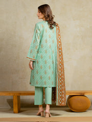 edenrobe Allure Unstitched Printed Khaddar 3Pc Suit EWU5A3-35975