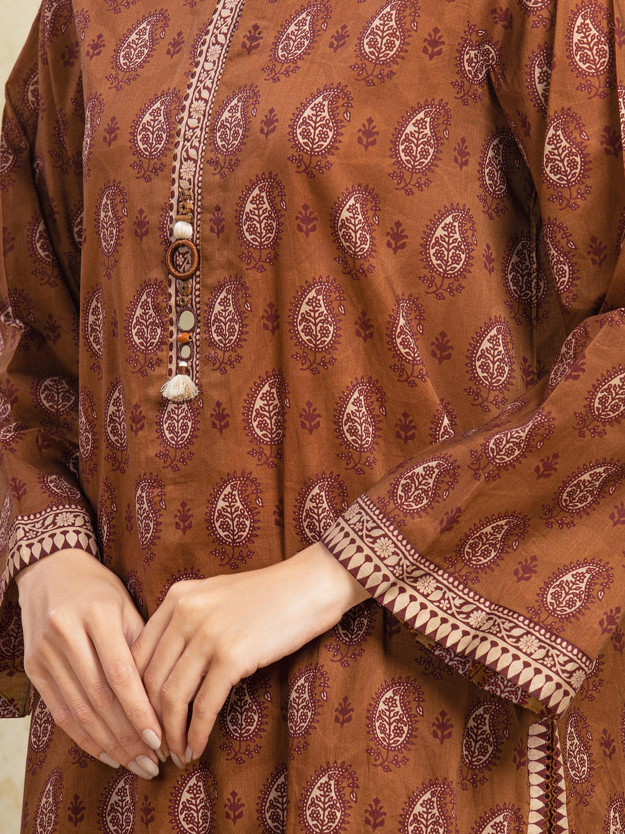 edenrobe Allure Unstitched Printed Khaddar 3Pc Suit EWU5A3-35976