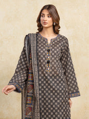 edenrobe Allure Unstitched Printed Khaddar 3Pc Suit EWU5A3-35979