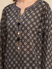 edenrobe Allure Unstitched Printed Khaddar 3Pc Suit EWU5A3-35979