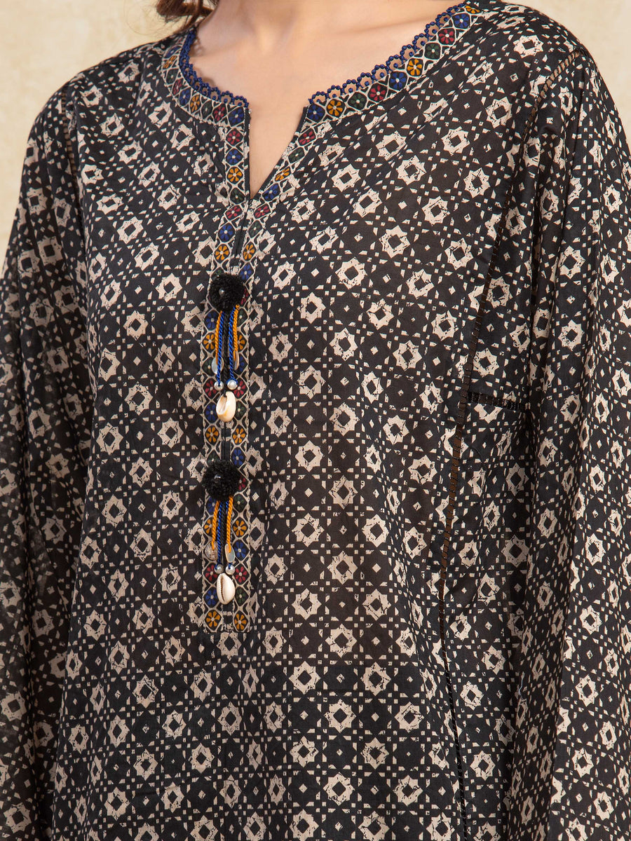 edenrobe Allure Unstitched Printed Khaddar 3Pc Suit EWU5A3-35979