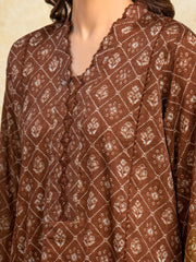 edenrobe Allure Unstitched Printed Khaddar 3Pc Suit EWU5A3-35981