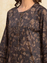 edenrobe Allure Unstitched Printed Khaddar 3Pc Suit EWU5A3-35990