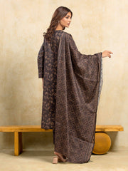 edenrobe Allure Unstitched Printed Khaddar 3Pc Suit EWU5A3-35990