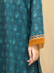 edenrobe Allure Unstitched Printed Khaddar 3Pc Suit EWU5A3-35992