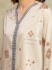 edenrobe Allure Unstitched Printed Khaddar 3Pc Suit EWU5A3-35995
