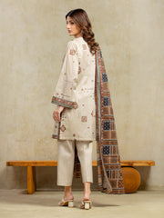 edenrobe Allure Unstitched Printed Khaddar 3Pc Suit EWU5A3-35995