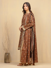 edenrobe Allure Unstitched Printed Khaddar 3Pc Suit EWU5A3-35997