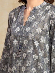 edenrobe Allure Unstitched Printed Khaddar 3Pc Suit EWU5A3-35999