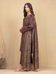 edenrobe Allure Unstitched Printed Khaddar 3Pc Suit EWU5A3-36002