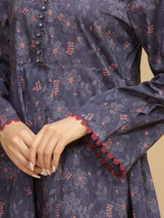 edenrobe Allure Unstitched Printed Khaddar 3Pc Suit EWU5A3-36007