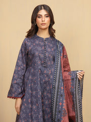 edenrobe Allure Unstitched Printed Khaddar 3Pc Suit EWU5A3-36007