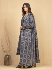 edenrobe Allure Unstitched Printed Khaddar 3Pc Suit EWU5A3-36009