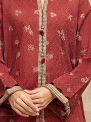 edenrobe Allure Unstitched Printed Khaddar 3Pc Suit EWU5A3-36012