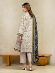 edenrobe Allure Unstitched Printed Khaddar 3Pc Suit EWU5A3-36014