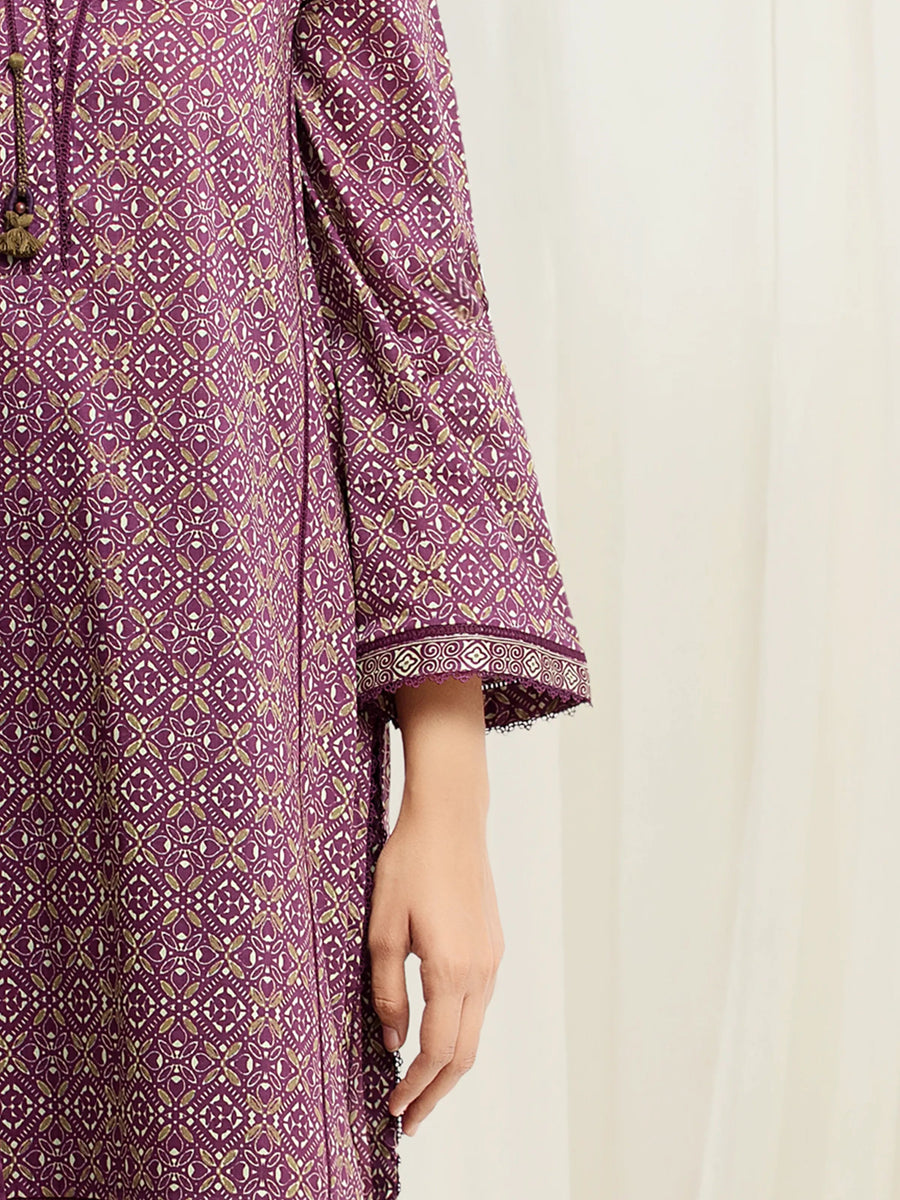 edenrobe Allure Unstitched Printed Khaddar 3Pc Suit EWU5A3-36016