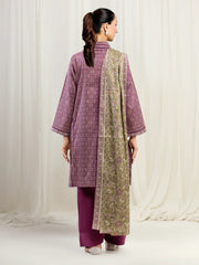 edenrobe Allure Unstitched Printed Khaddar 3Pc Suit EWU5A3-36016