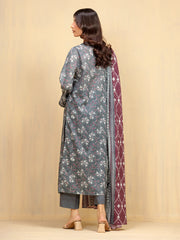 edenrobe Allure Unstitched Printed Khaddar 3Pc Suit EWU5A3-36020