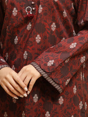 edenrobe Allure Unstitched Printed Khaddar 3Pc Suit EWU5A3-36021
