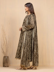 edenrobe Allure Unstitched Printed Khaddar 3Pc Suit EWU5A3-36022