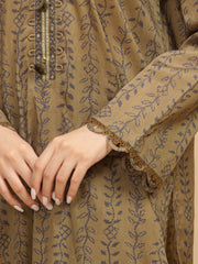edenrobe Allure Unstitched Printed Khaddar 3Pc Suit EWU5A3-36024