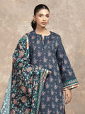 edenrobe Allure Unstitched Printed Khaddar 3Pc Suit EWU5A3-36026