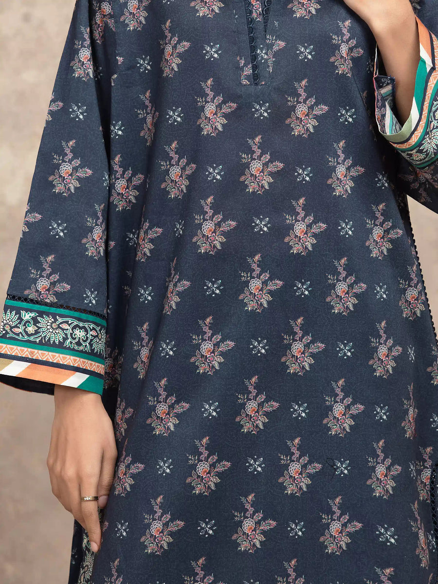 edenrobe Allure Unstitched Printed Khaddar 3Pc Suit EWU5A3-36026