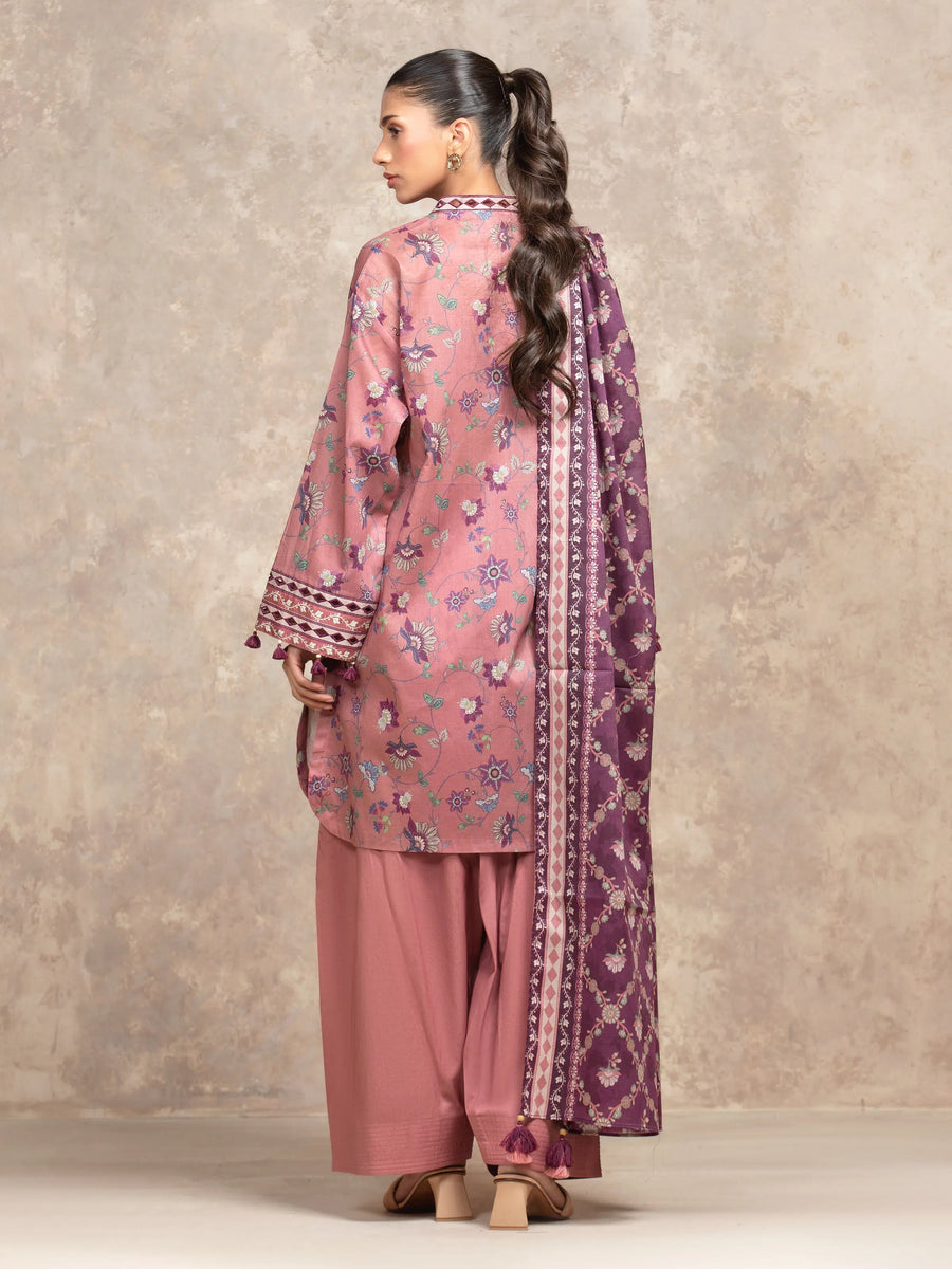 edenrobe Allure Unstitched Printed Khaddar 3Pc Suit EWU5A3-36027