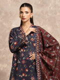 edenrobe Allure Unstitched Printed Khaddar 3Pc Suit EWU5A3-36028