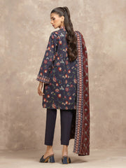 edenrobe Allure Unstitched Printed Khaddar 3Pc Suit EWU5A3-36028