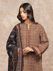 edenrobe Allure Unstitched Printed Khaddar 3Pc Suit EWU5A3-36029
