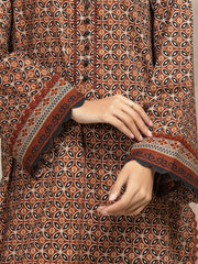 edenrobe Allure Unstitched Printed Khaddar 3Pc Suit EWU5A3-36029