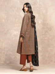 edenrobe Allure Unstitched Printed Khaddar 3Pc Suit EWU5A3-36029