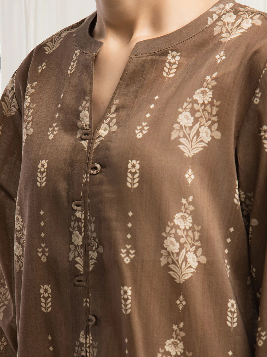 edenrobe Allure Unstitched Printed Khaddar 3Pc Suit EWU5A3-36035