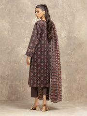 edenrobe Allure Unstitched Printed Khaddar 3Pc Suit EWU5A3-36036