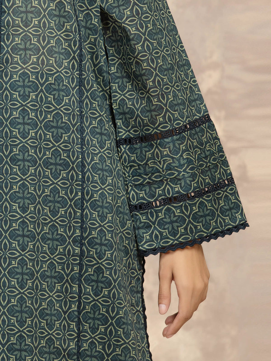 edenrobe Allure Unstitched Printed Khaddar 3Pc Suit EWU5A3-36047