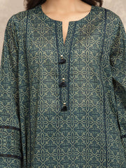 edenrobe Allure Unstitched Printed Khaddar 3Pc Suit EWU5A3-36047
