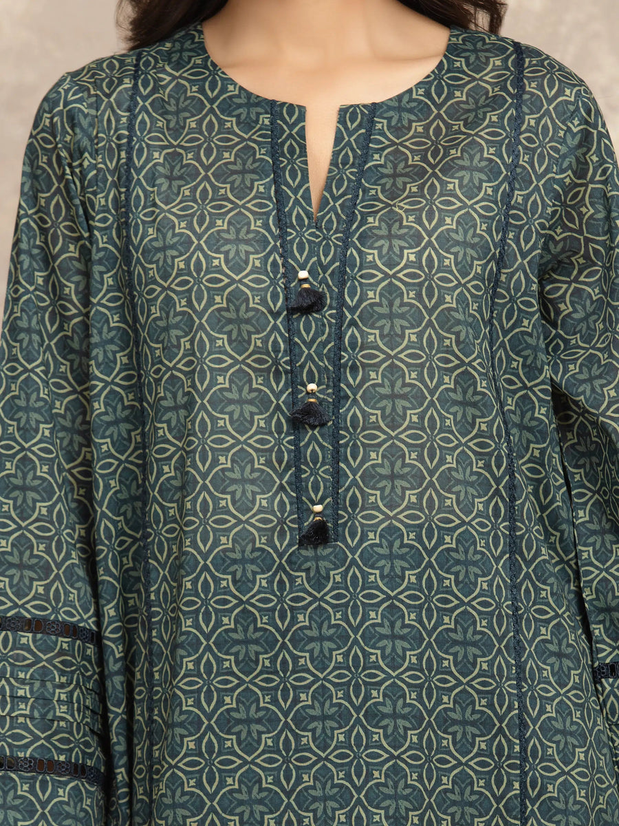 edenrobe Allure Unstitched Printed Khaddar 3Pc Suit EWU5A3-36047