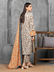 edenrobe Allure Unstitched Printed Khaddar 3Pc Suit EWU5A3-36091