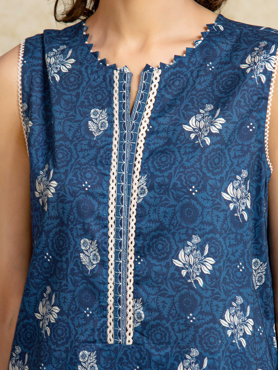 edenrobe Allure Unstitched Printed Khaddar 3Pc Suit EWU5A3-36092