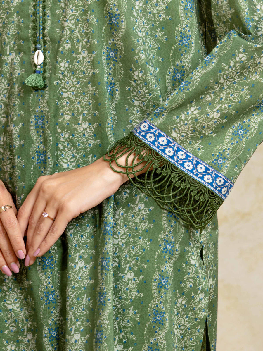edenrobe Allure Unstitched Printed Khaddar 3Pc Suit EWU5A3-36093