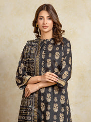 edenrobe Allure Unstitched Printed Khaddar 3Pc Suit EWU5A3-36094