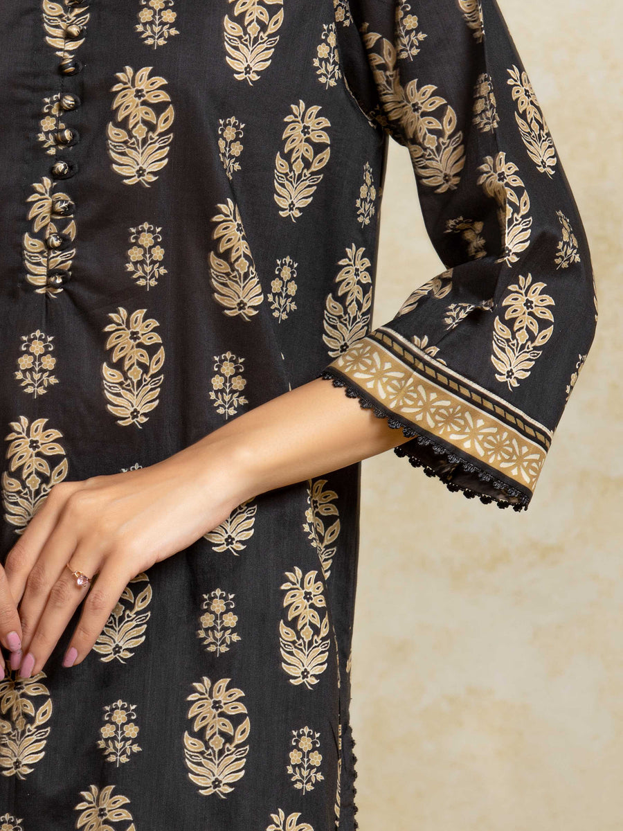 edenrobe Allure Unstitched Printed Khaddar 3Pc Suit EWU5A3-36094